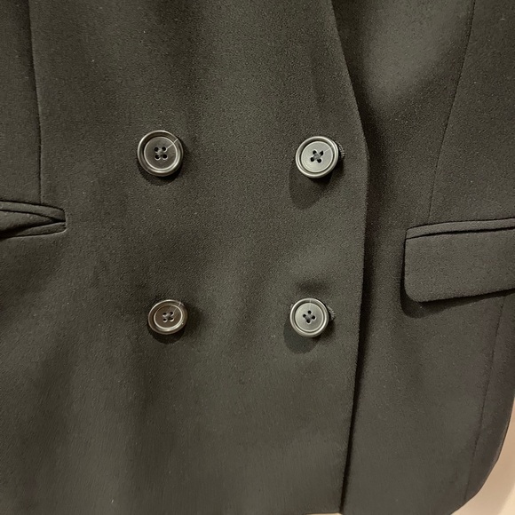 J. Crew black blazer, 00 double breasted French style - Picture 3 of 5